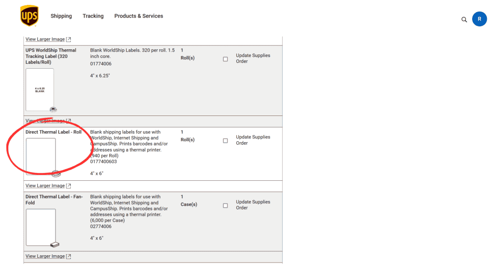 UPS Labels are great Amazon seller shipping supplies